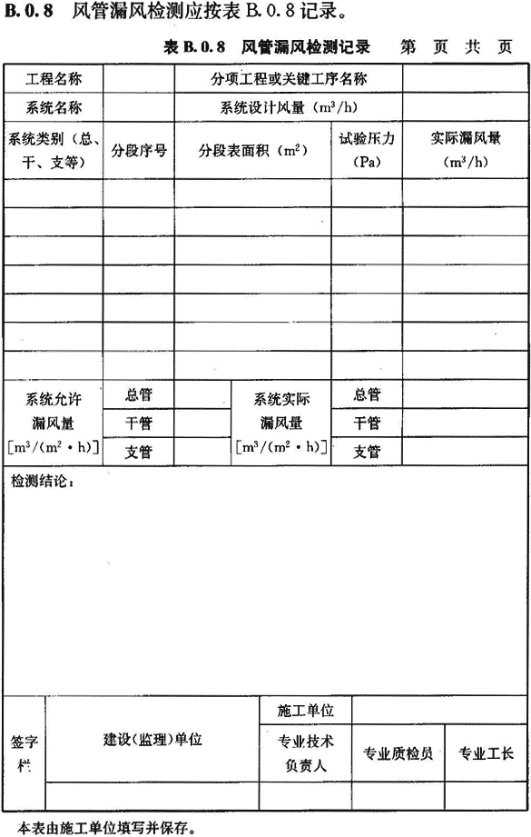 潔凈室工程驗收檢查表